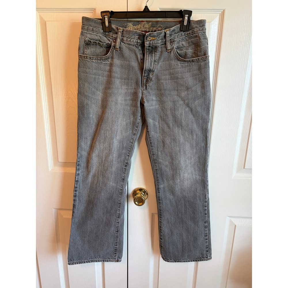Old Navy Mens Gray Bootcut Jeans 100% Cotton Denim Pants 32x30